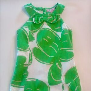 Girls Lily Pulitzer SZ 8 Summer Dress Green/Gold